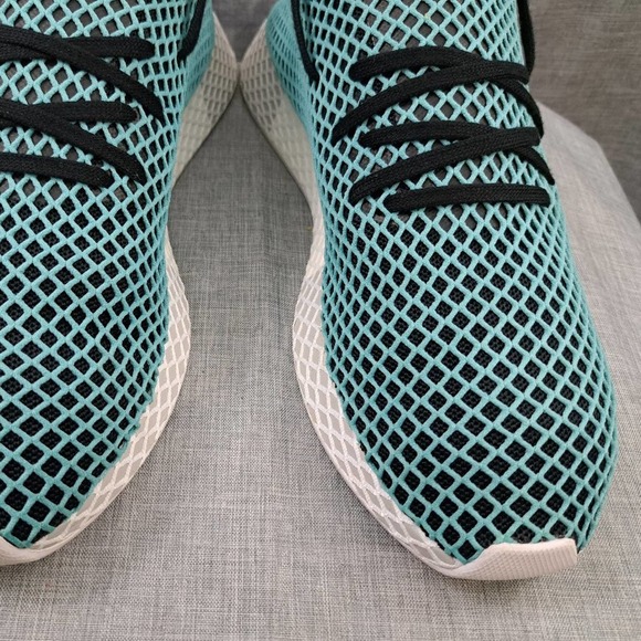 %Adidas Original Parley Shoe 13 Blue Mens Deerupt / A 51